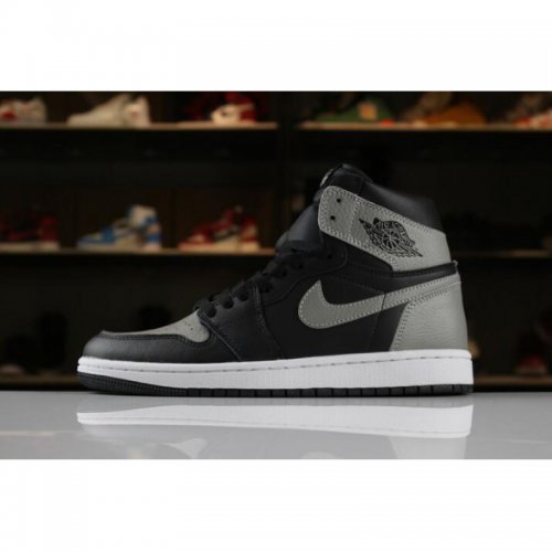 Men's Size Air Jordan 1 Retro High OG "Shadow" Black/Medium Grey