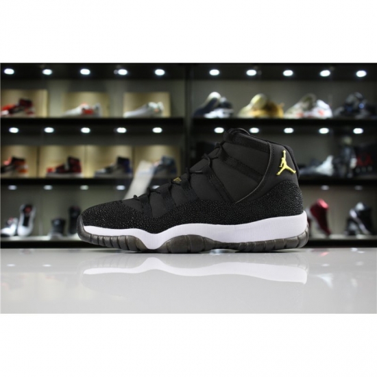 Air Jordan 11 PRM Heiress "Black Stingray" Black/Metallic Gold-W - Click Image to Close