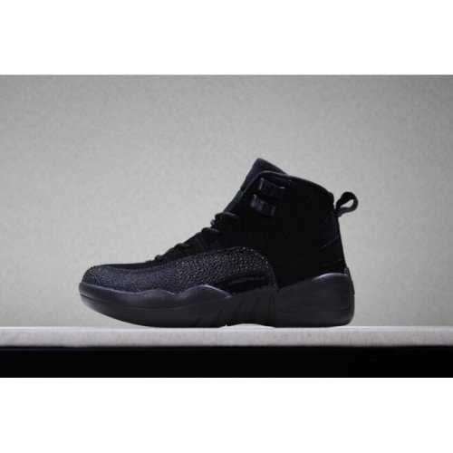Kid's Air Jordan 12 OVO "Black" Basketball Shoes