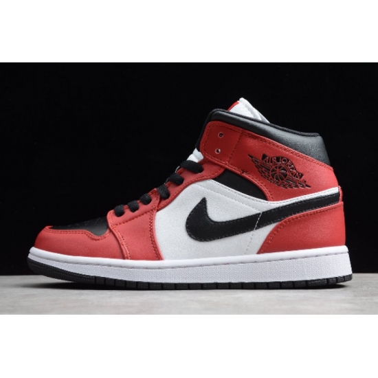 2020 Air Jordan 1 Mid "Chicago Black Toe" Black/Gym Red-White 55 - Click Image to Close