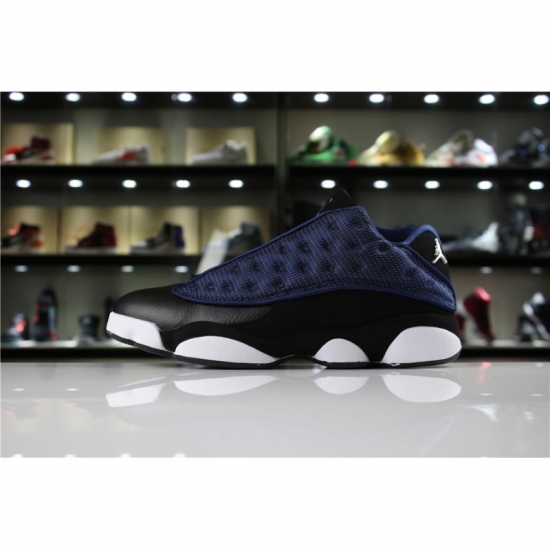 New Air Jordan 13 Low "Navy" Brave Blue/Metallic Silver-Black Me - Click Image to Close