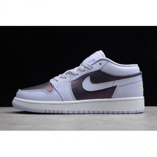 2019 Air Jordan 1 Low GS Oxygen Purple/White 554723-505 - Click Image to Close