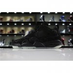 Mens KAWS x Air Jordan 4 "Cool Black" glow-in-the-dark outsole
