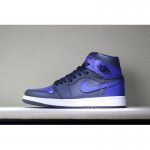 Air Jordan 1 Mid "Pairs Obsidian And Royal" Obsidian/Summit Whit