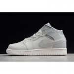 Air Jordan 1 Mid GS Light Bone/Grey 554725-053