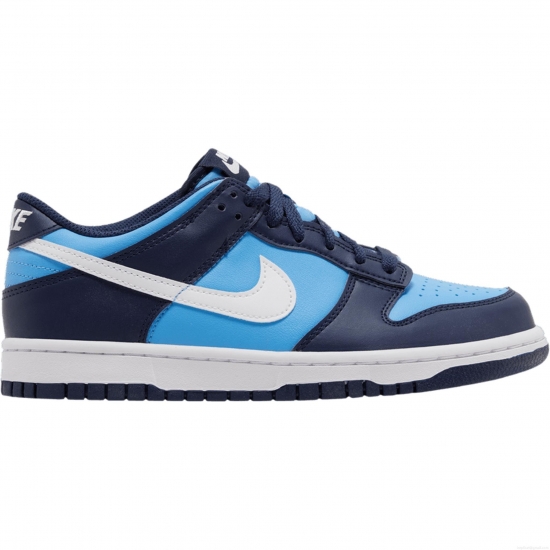 Nike Dunk Low University Blue White (GS) - Click Image to Close
