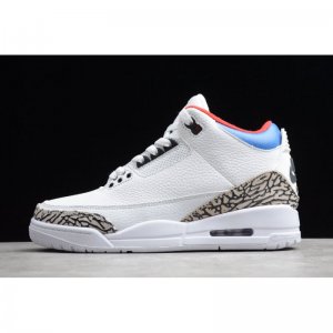2020 Air Jordan 3 Retro Tinker NRG White/Blue-Red AQ3835-325