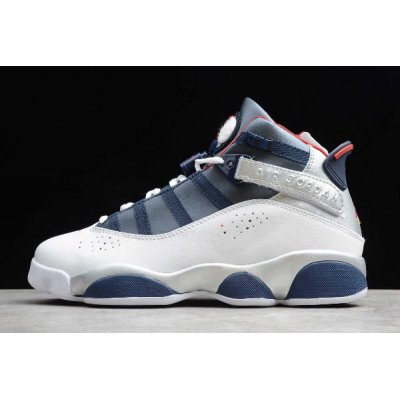 2019 Jordan 6 Rings "Olympic" White/Varsity Red-Midnight Navy-Me