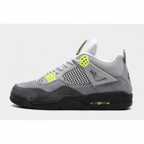 2020 Air Jordan 4 SE "Neon" Cool Grey/Volt-Wolf Grey-Anthracite