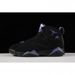 2020 Air Jordan 7 "Ray Allen" Black/Fierce Purple-Dark Steel Gre