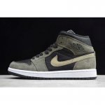 2020 Air Jordan 1 Mid Military Olive Green BQ6472-030