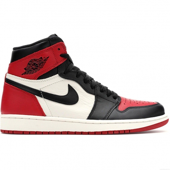 Jordan 1 Retro High Bred Toe - Click Image to Close