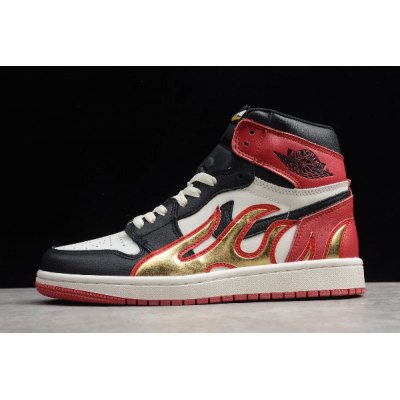 2019 Palm Angels x Air Jordan 1 Retro High OG Black/White-Red 55