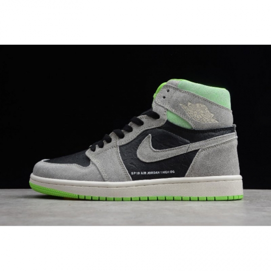 Air Jordan 1 Retro High OG Neutral Grey/Gunsmoke-Volt-Neutral Gr - Click Image to Close