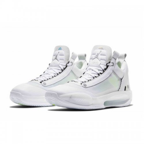 2020 Air Jordan 34 Low "Crispy" White/Metallic Silver-Pure Plati