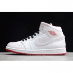 2020 Air Jordan 1 Retro Mid White/Gym Red-Black 554724-103