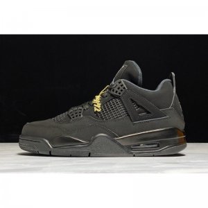 2020 Air Jordan 4 Retro "Black Cat" Black/Black-Light Graphite C